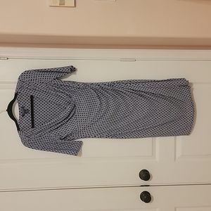 Lauren Ralph Lauren faux wrap, jersey, knee length dress, sz 10